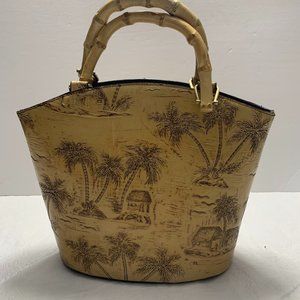 Caribbean/Tropical Sunset Cove bamboo handles leat